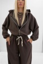 felpa crop con zip she